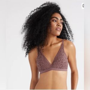 NWOT KNIX Lace Deep V Bralette Sz XL